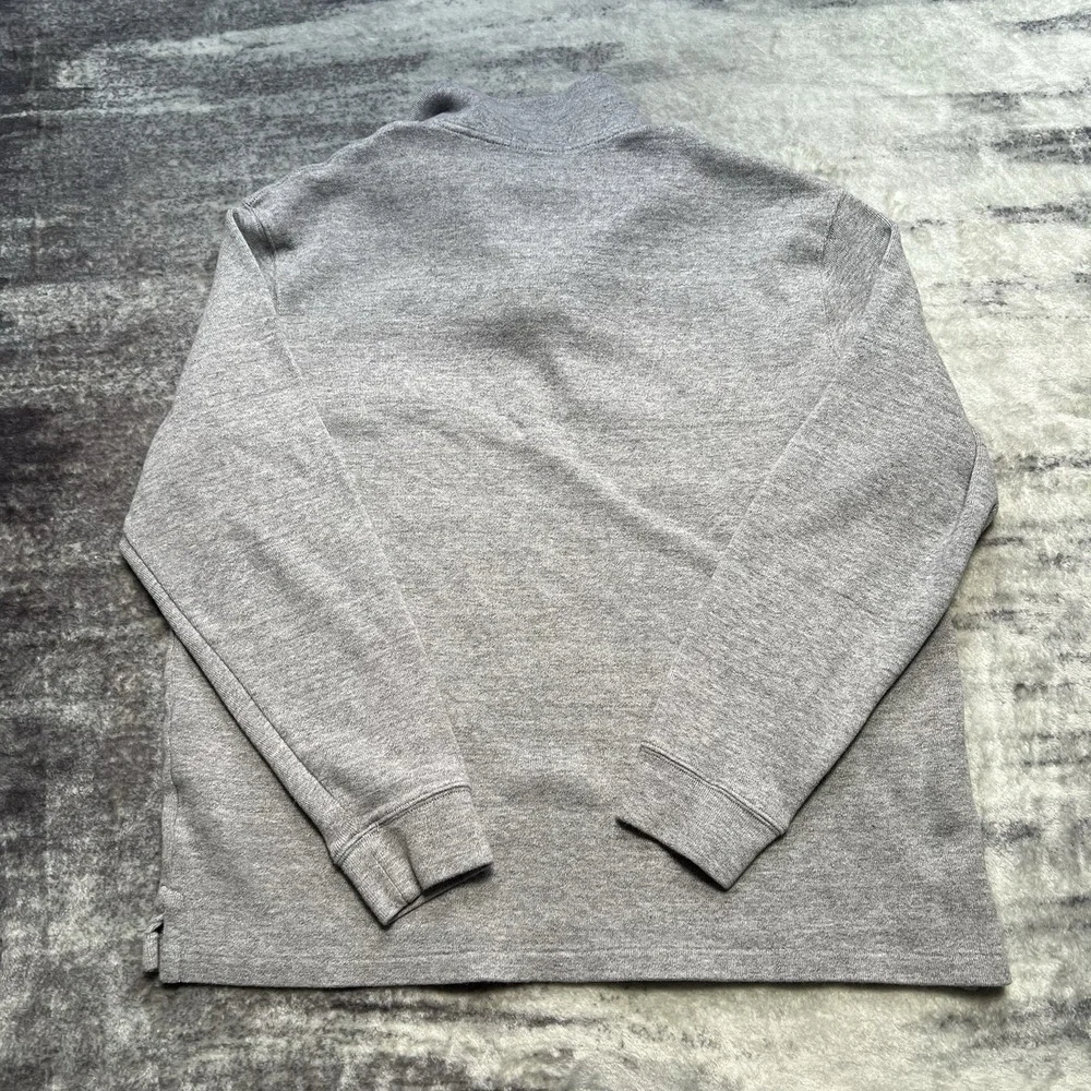 Polo Ralph Lauren Sweater Mens XL Gray 1/4 Zip Long Sleeve Preppy